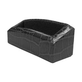 Black Crocodile Embossed Leather Business Card Holder